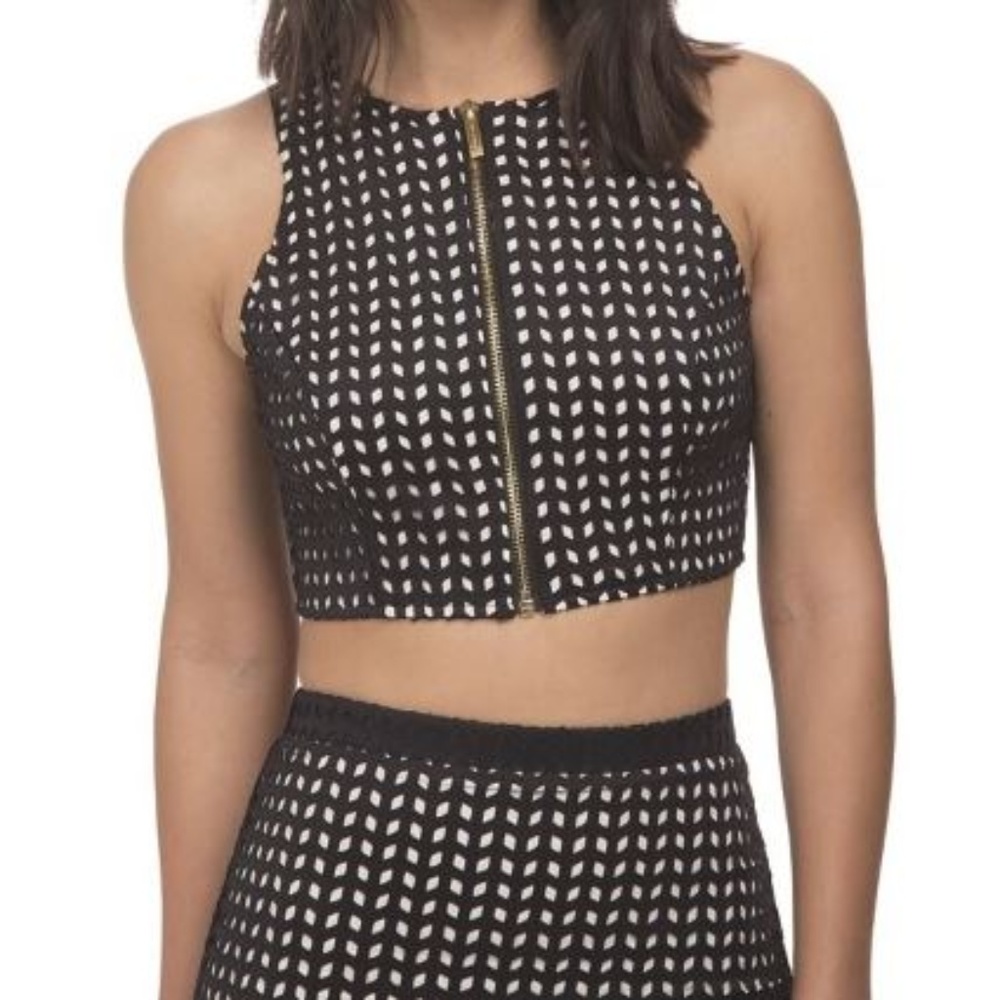 Whitney Eve crop top. Worn once. Size 4